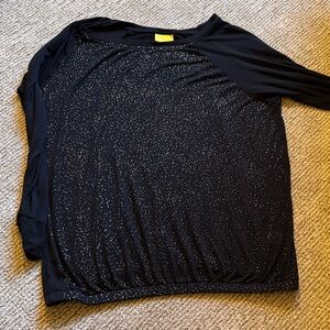 Black Sparkle Women's Top